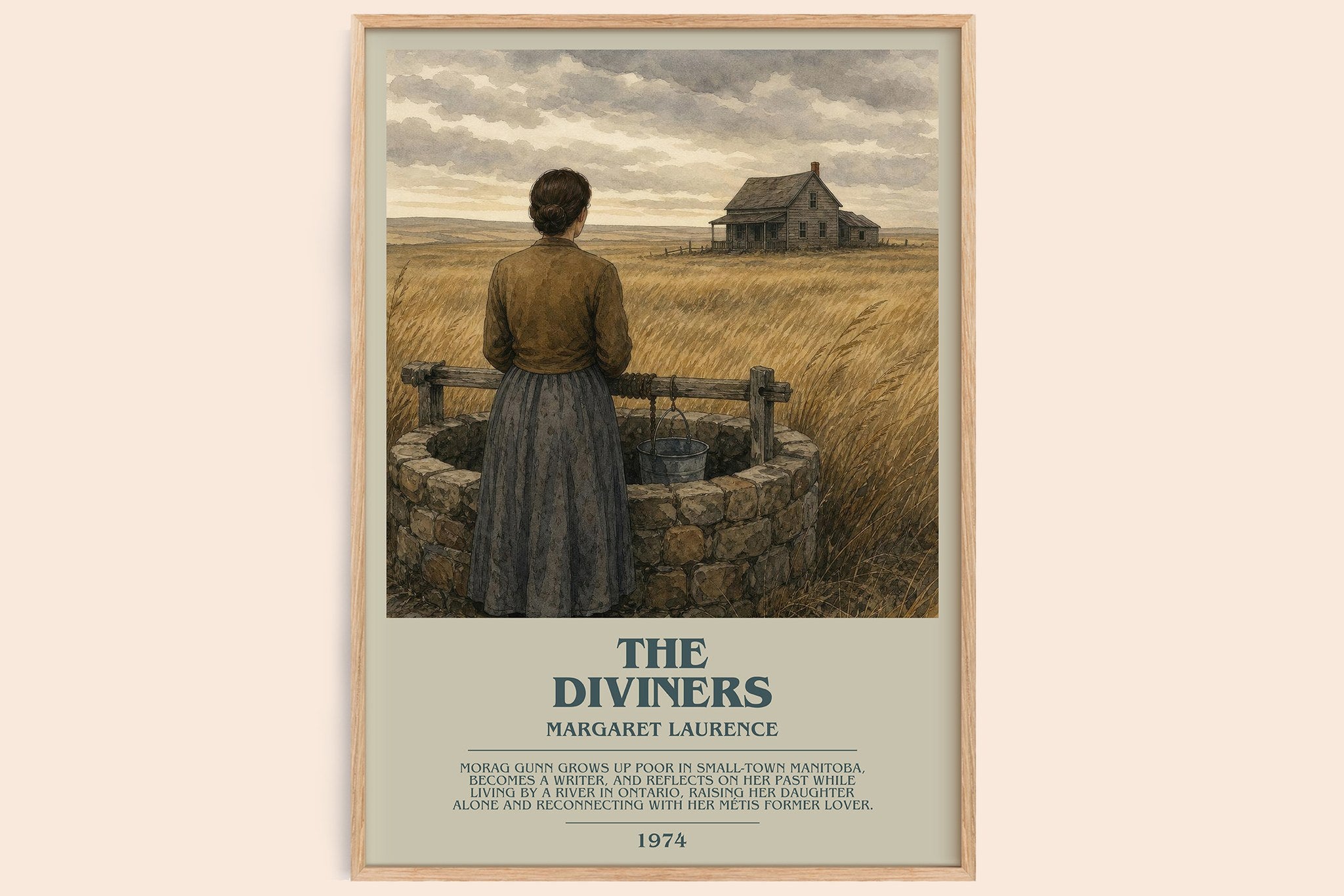 The Diviners Bookish Wall Art by Margaret Laurence
