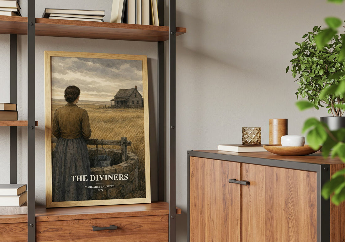 The Diviners book watercolour illustration paper finish options – matte satin gloss