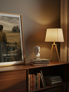 The Diviners watercolour print on bookshelf – Margaret Laurence fan gift
