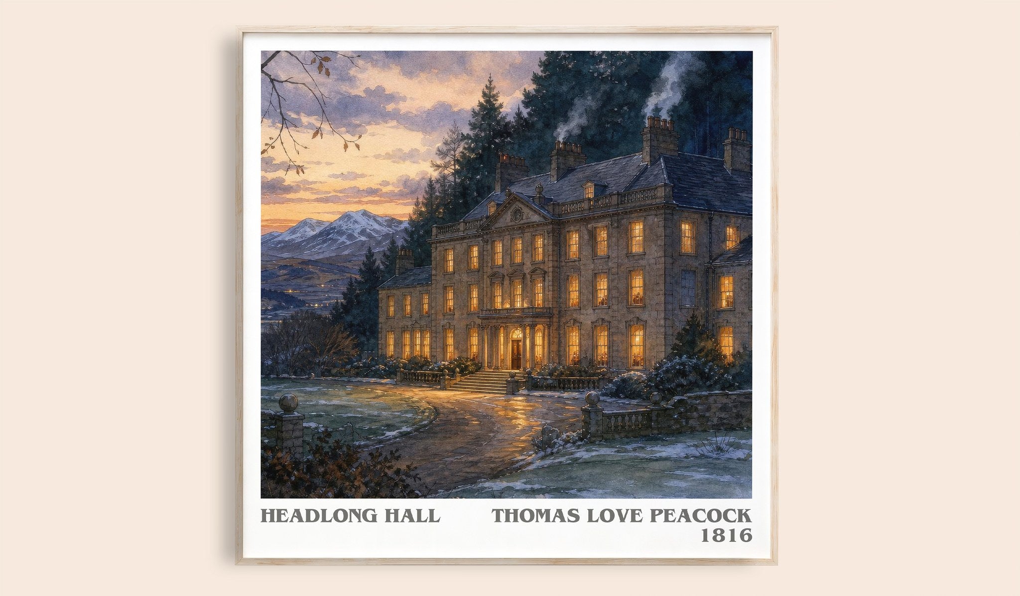 Headlong Hall Literary Art Print by Thomas Love Peacock