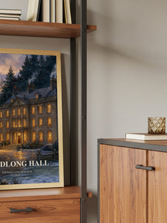 Headlong Hall book watercolour illustration paper finish options – matte satin gloss