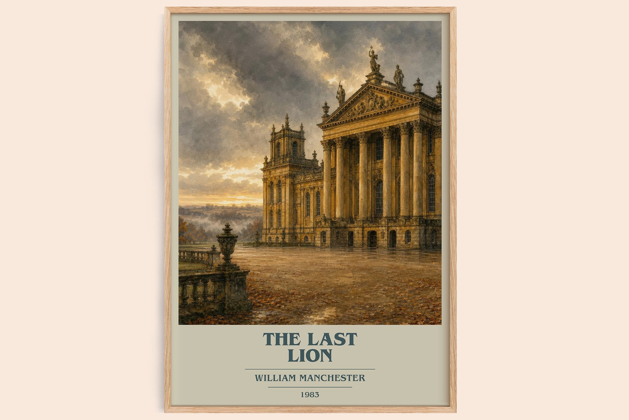 The Last Lion Book Cover Poster by William Manchester