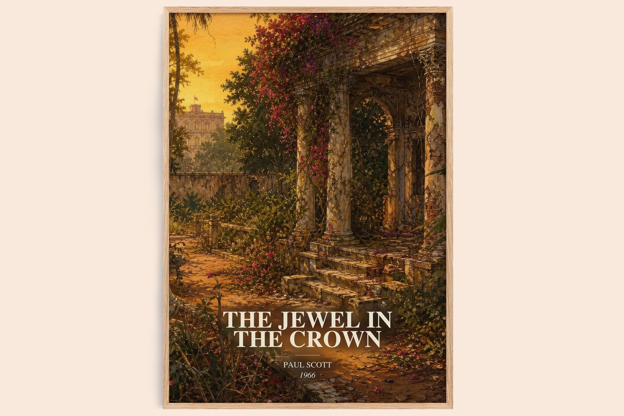 The Jewel In The Crown Book Watercolour Illustration by Paul Scott