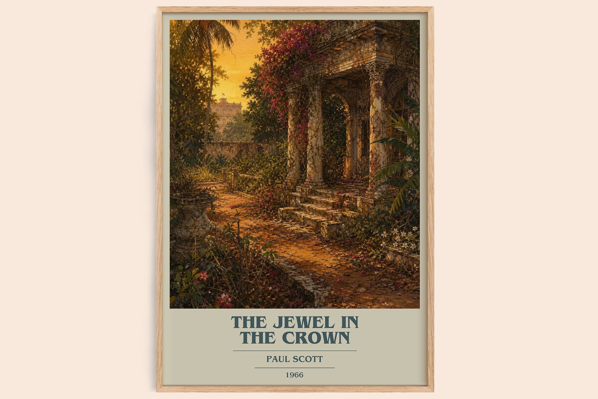 The Jewel In The Crown Book Cover Poster by Paul Scott