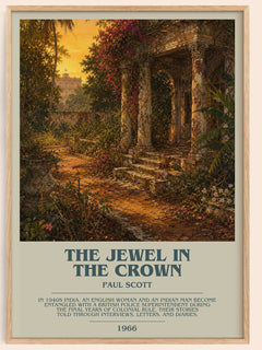 The Jewel In The Crown Bookish Wall Art by Paul Scott – framed poster
