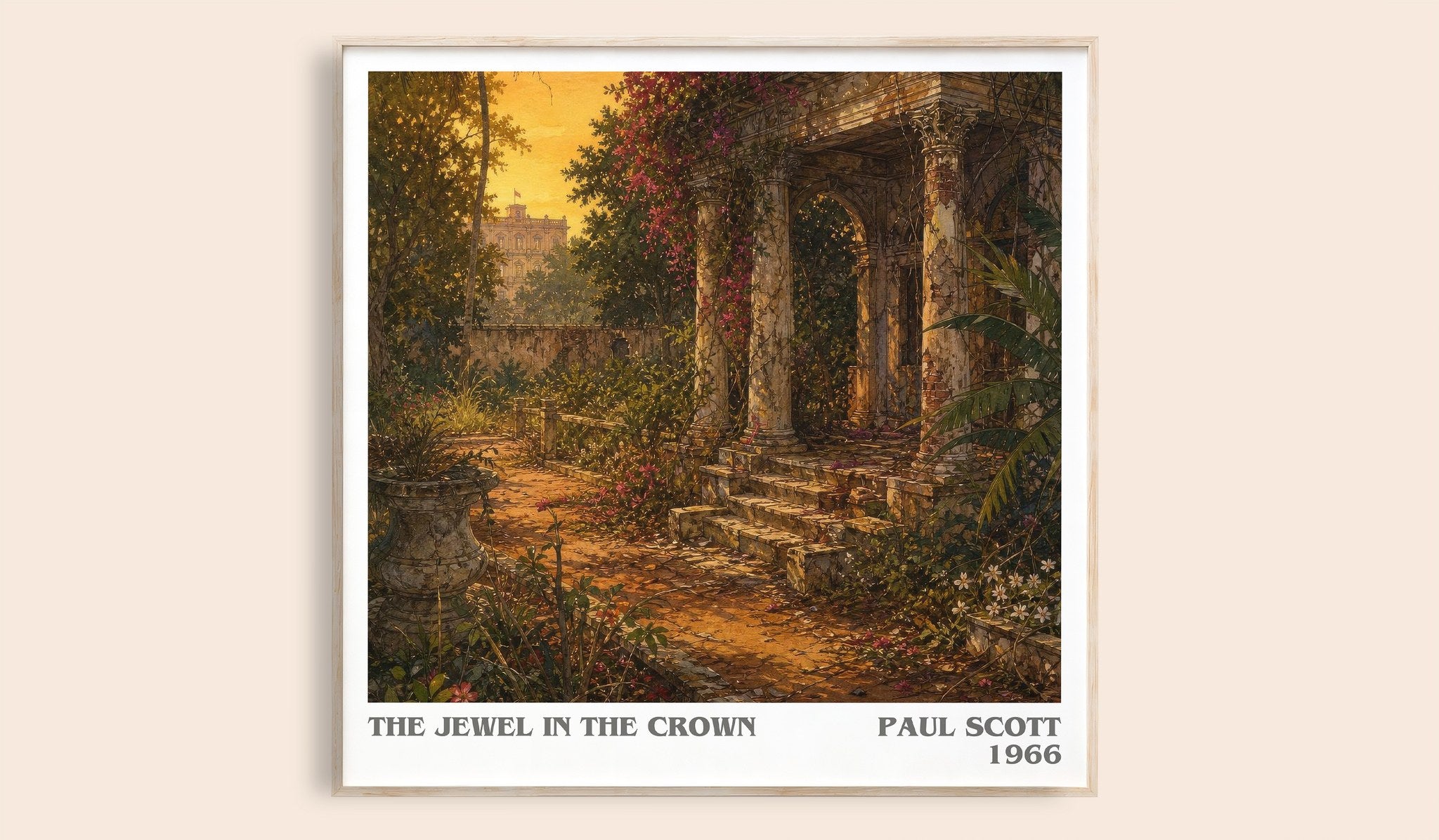 The Jewel In The Crown Literary Art Print by Paul Scott