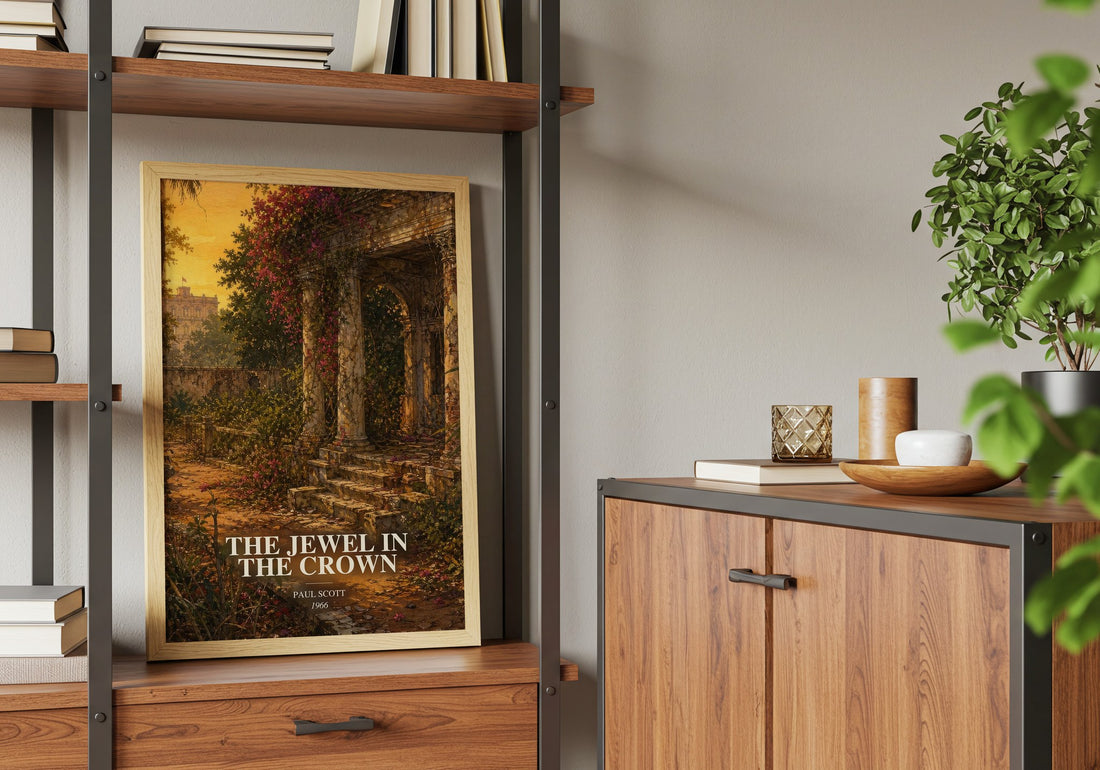 The Jewel In The Crown book watercolour illustration paper finish options – matte satin gloss
