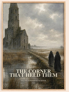 The Corner That Held Them watercolour book poster by Sylvia Townsend Warner – framed literary art print