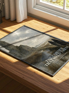The Corner That Held Them watercolour book poster framed on wall – historical fiction wall art