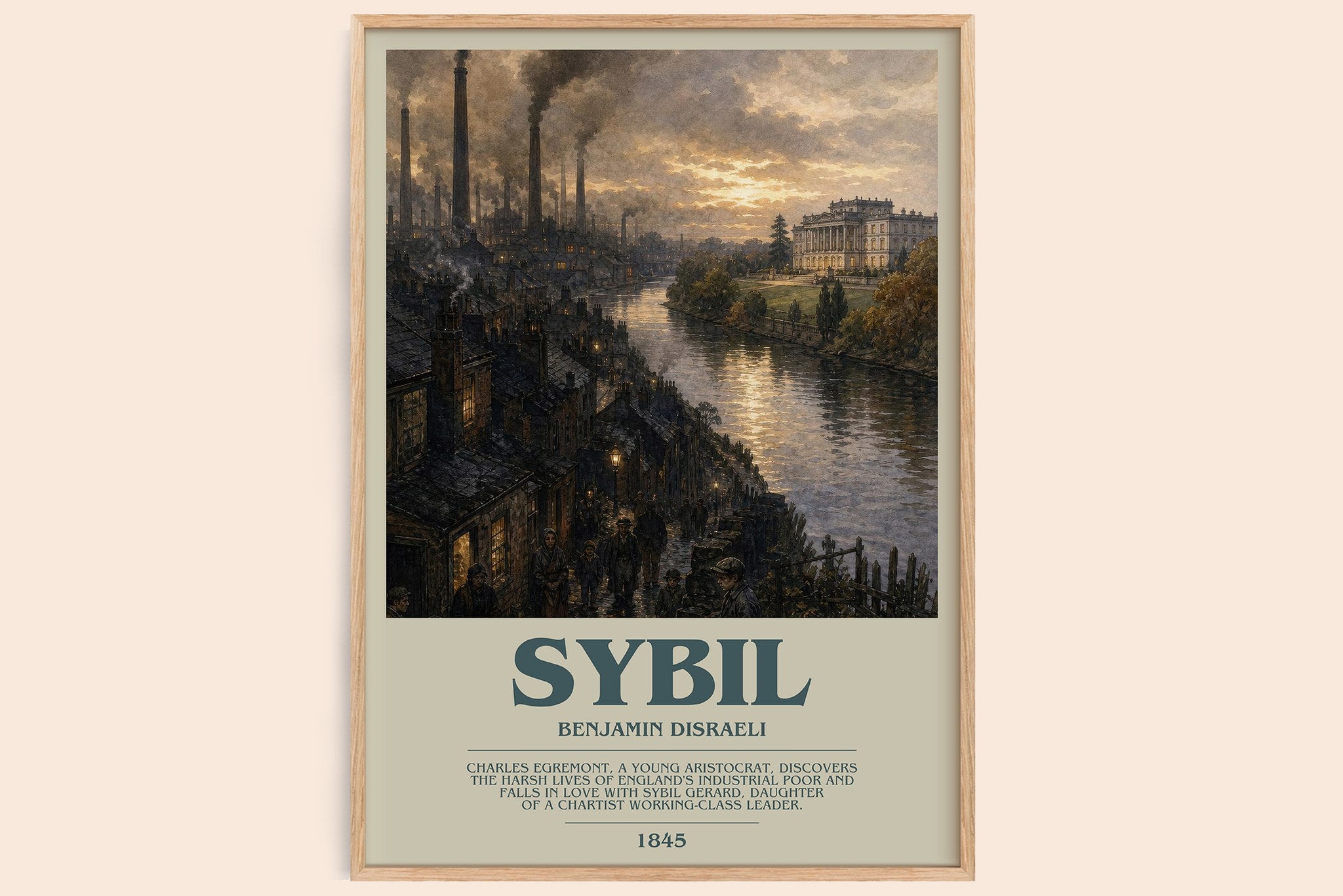 Sybil Bookish Wall Art by Benjamin Disraeli