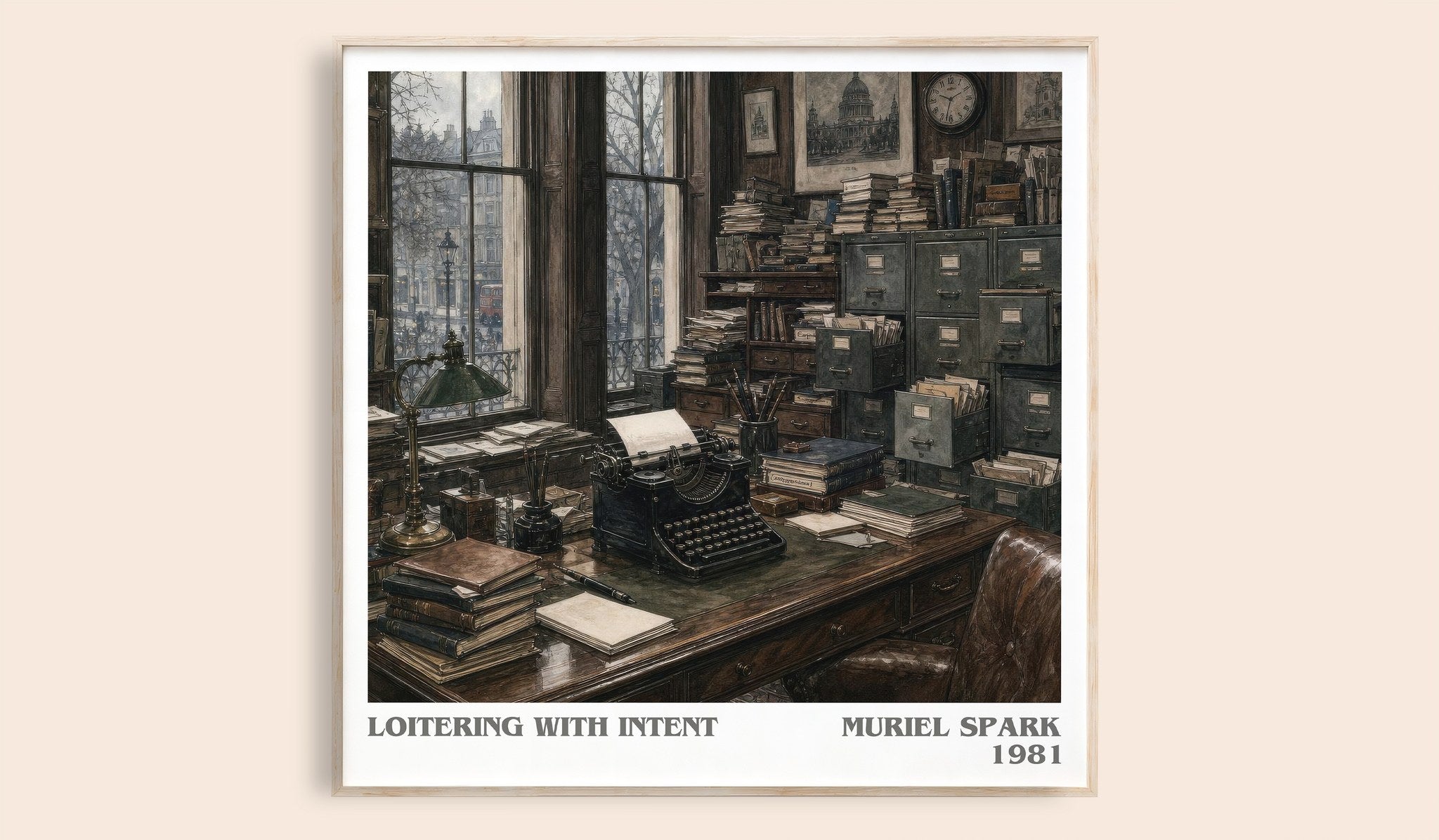Loitering With Intent Literary Art Print by Muriel Spark