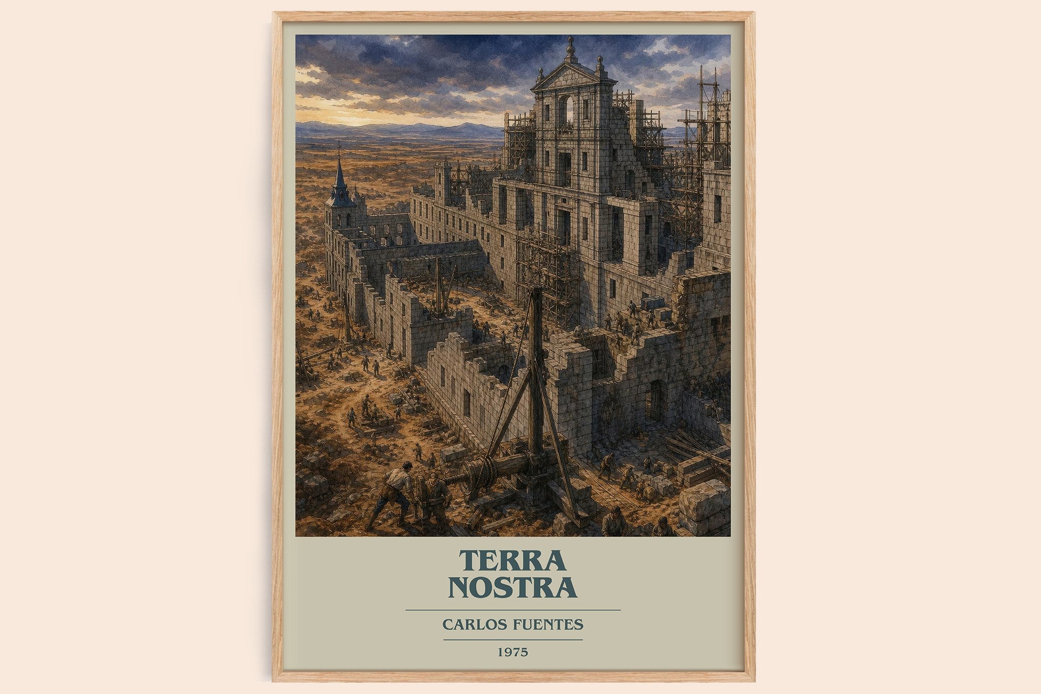 Terra Nostra Book Cover Poster by Carlos Fuentes
