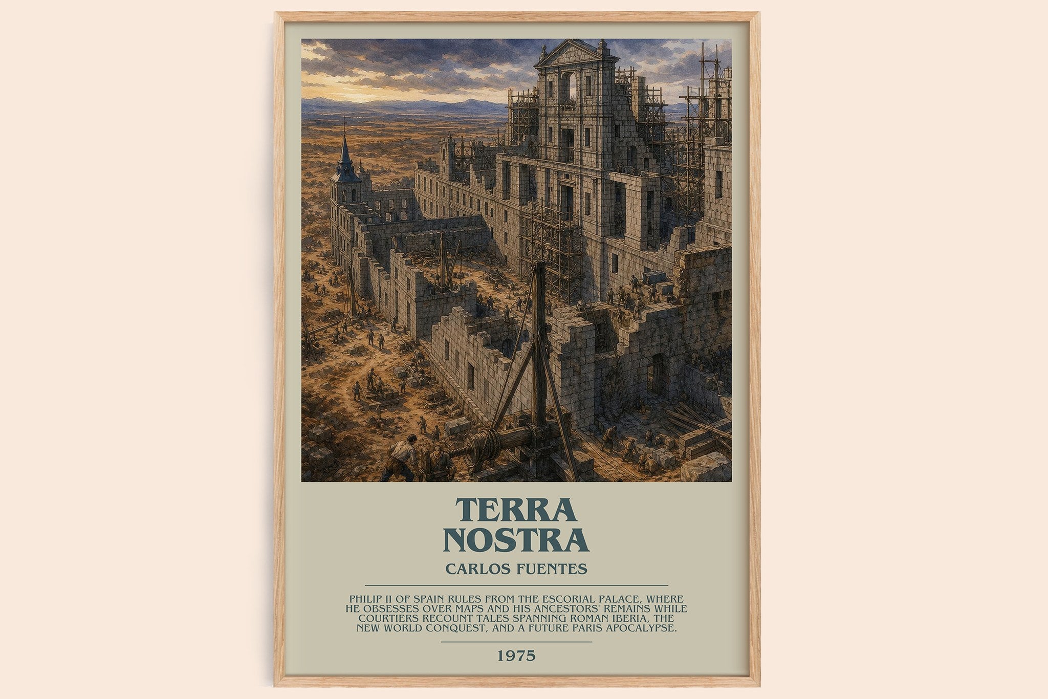 Terra Nostra Bookish Wall Art by Carlos Fuentes