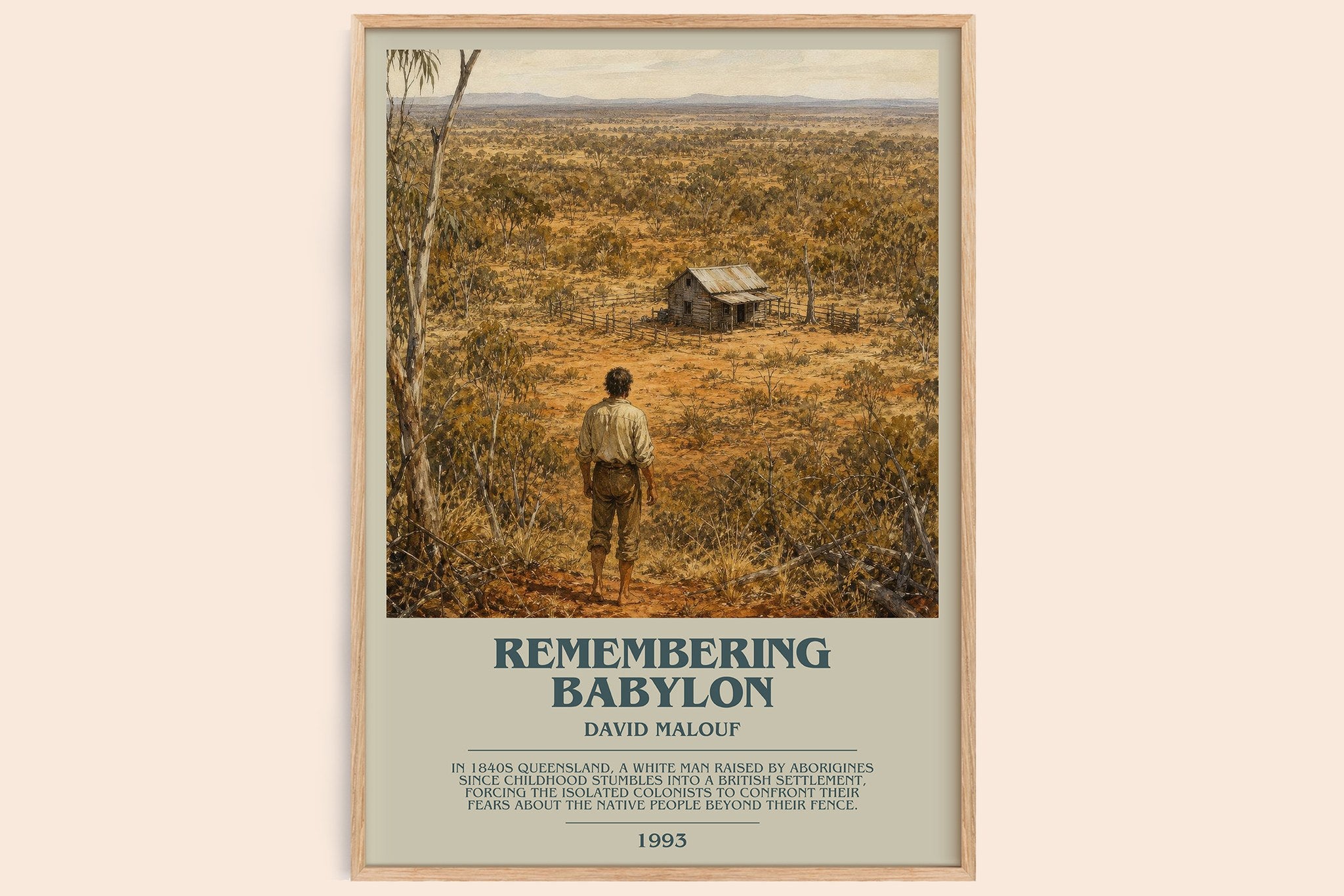 Remembering Babylon Bookish Wall Art by David Malouf