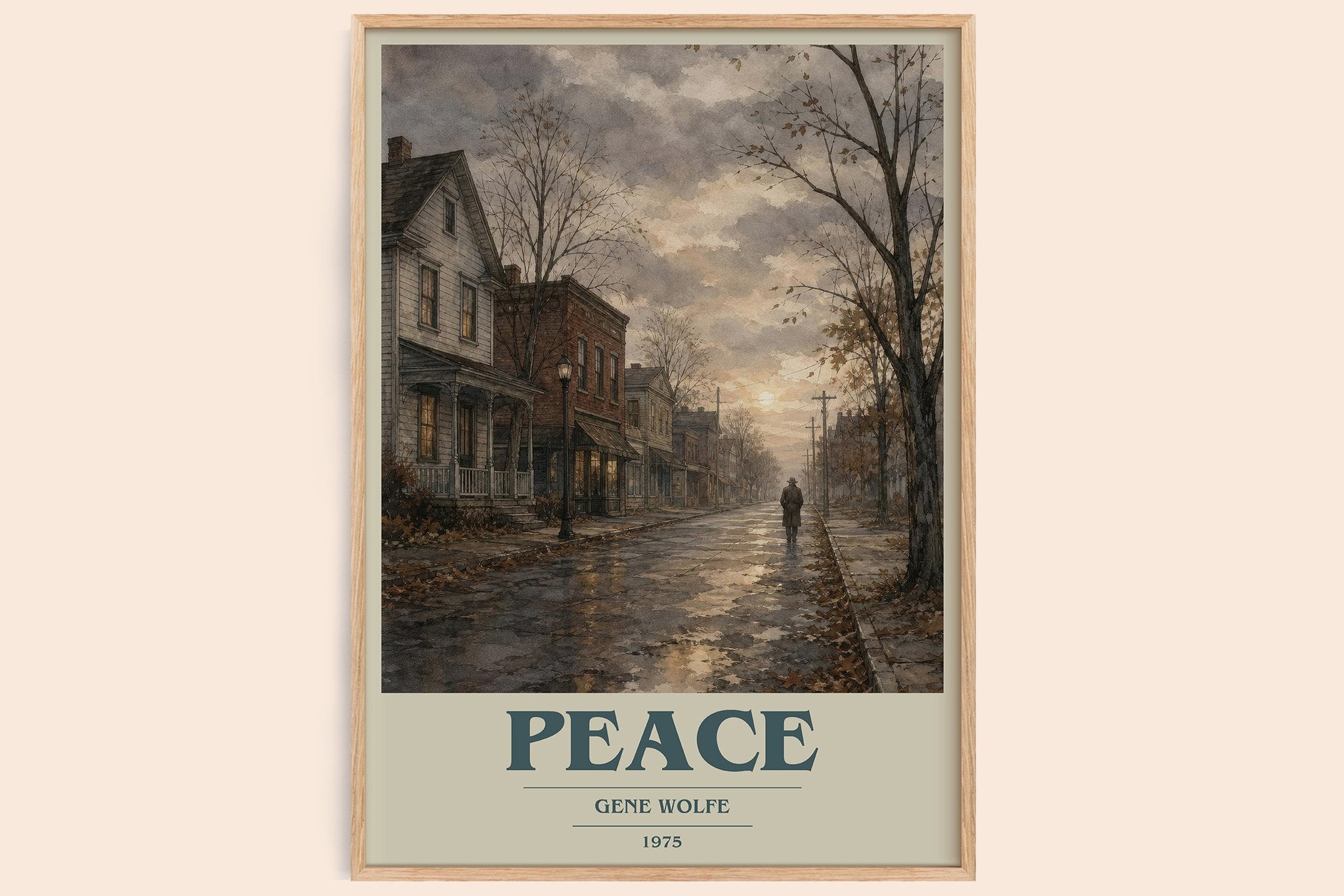 Peace Book Cover Poster by Gene Wolfe