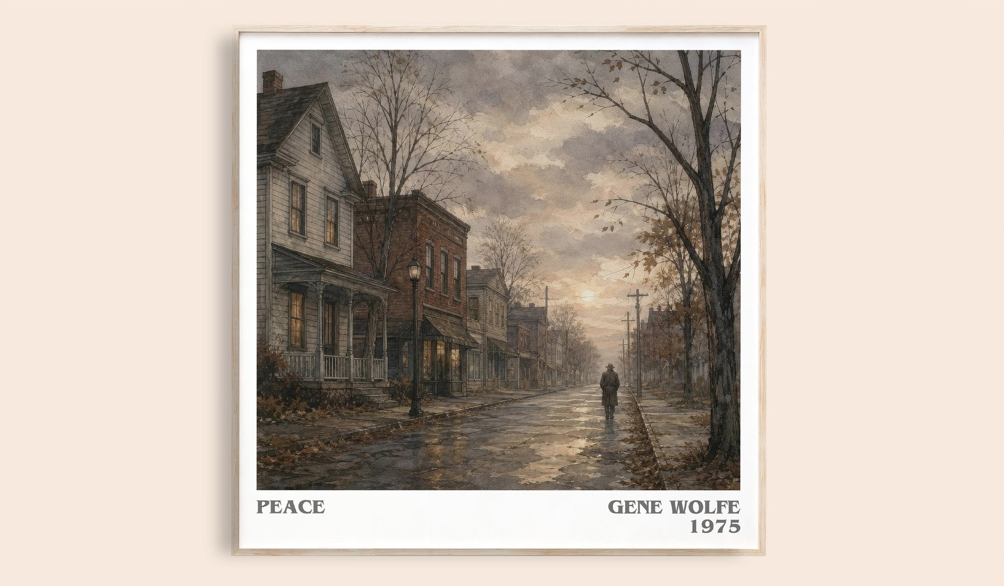 Peace Literary Art Print by Gene Wolfe