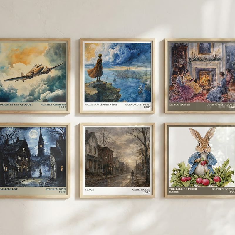 Peace literary art print colour and style options – Gene Wolfe book art