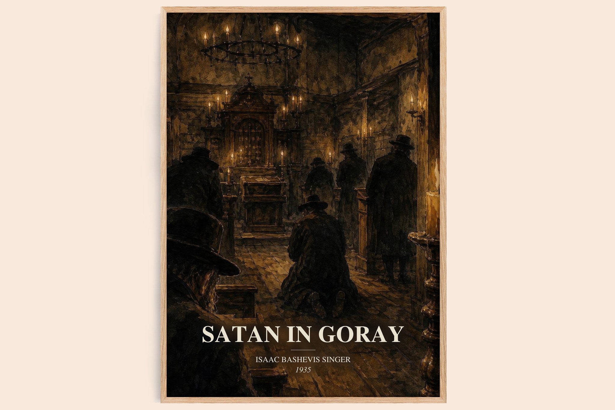 Satan In Goray Book Watercolour Illustration by Isaac Bashevis Singer