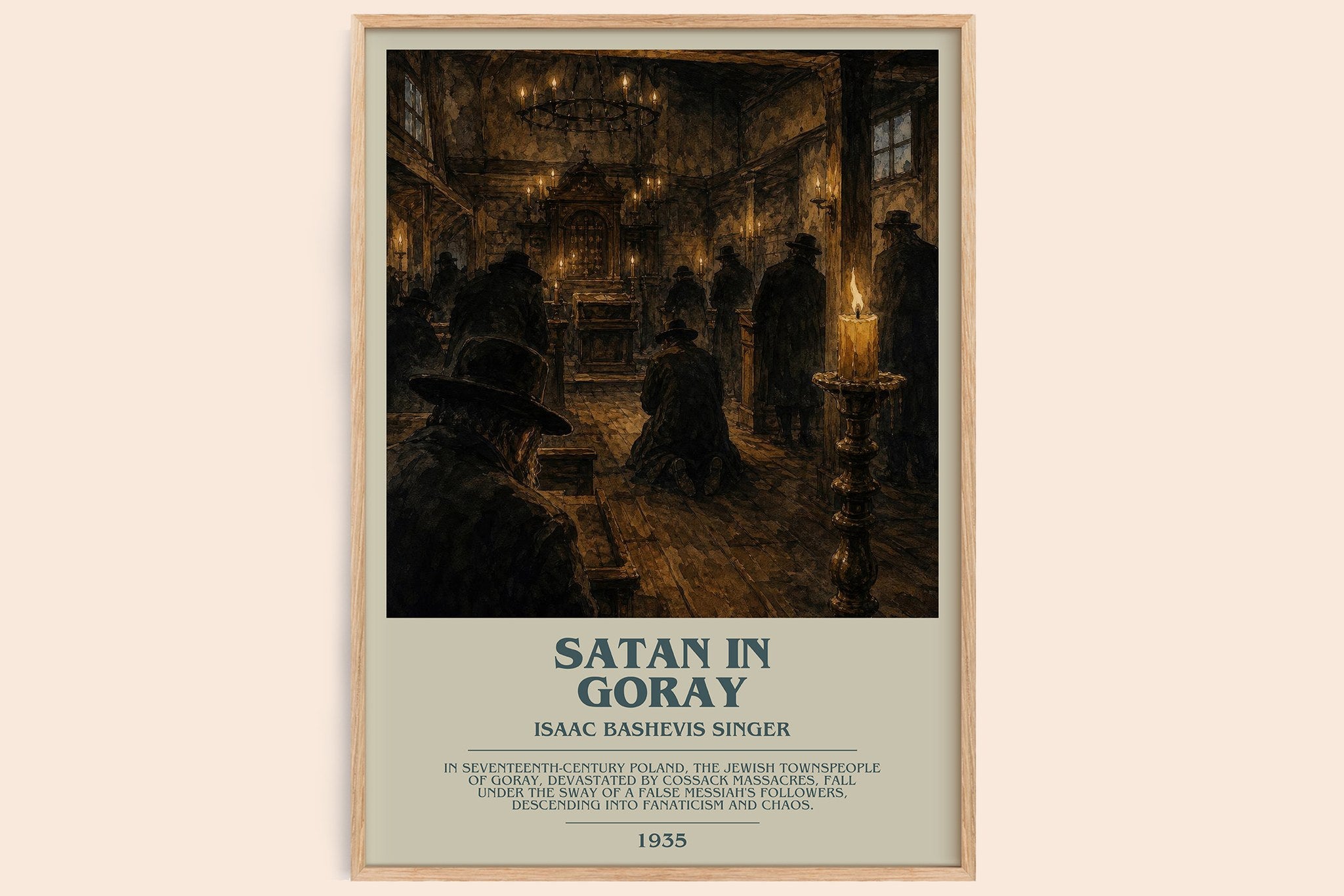 Satan In Goray Bookish Wall Art by Isaac Bashevis Singer
