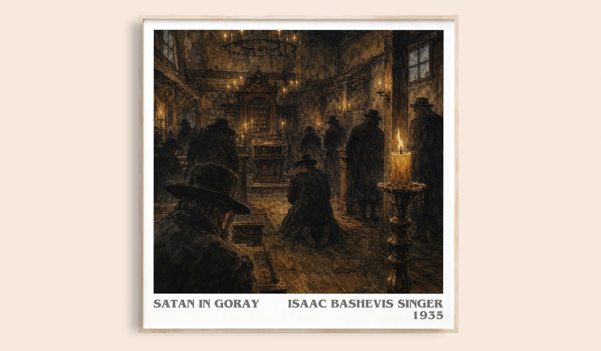 Satan In Goray Literary Art Print by Isaac Bashevis Singer