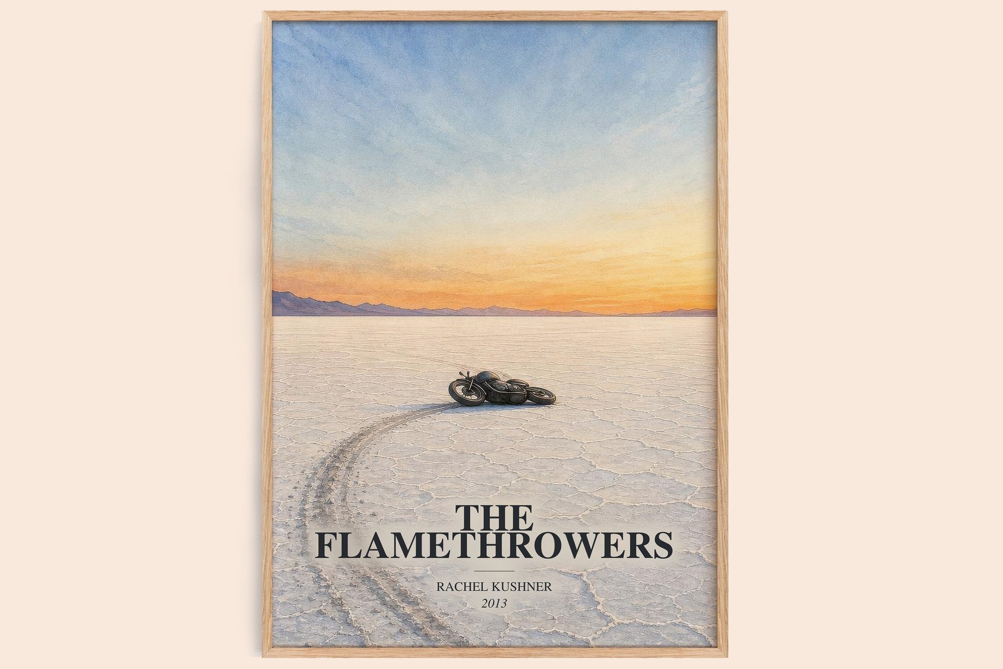 The Flamethrowers Book Watercolour Illustration by Rachel Kushner