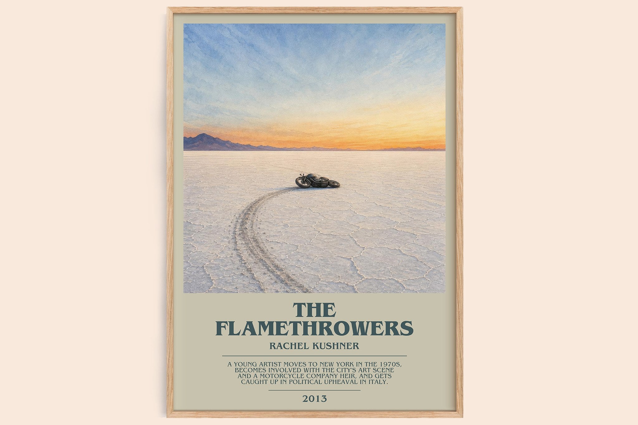 The Flamethrowers Bookish Wall Art by Rachel Kushner