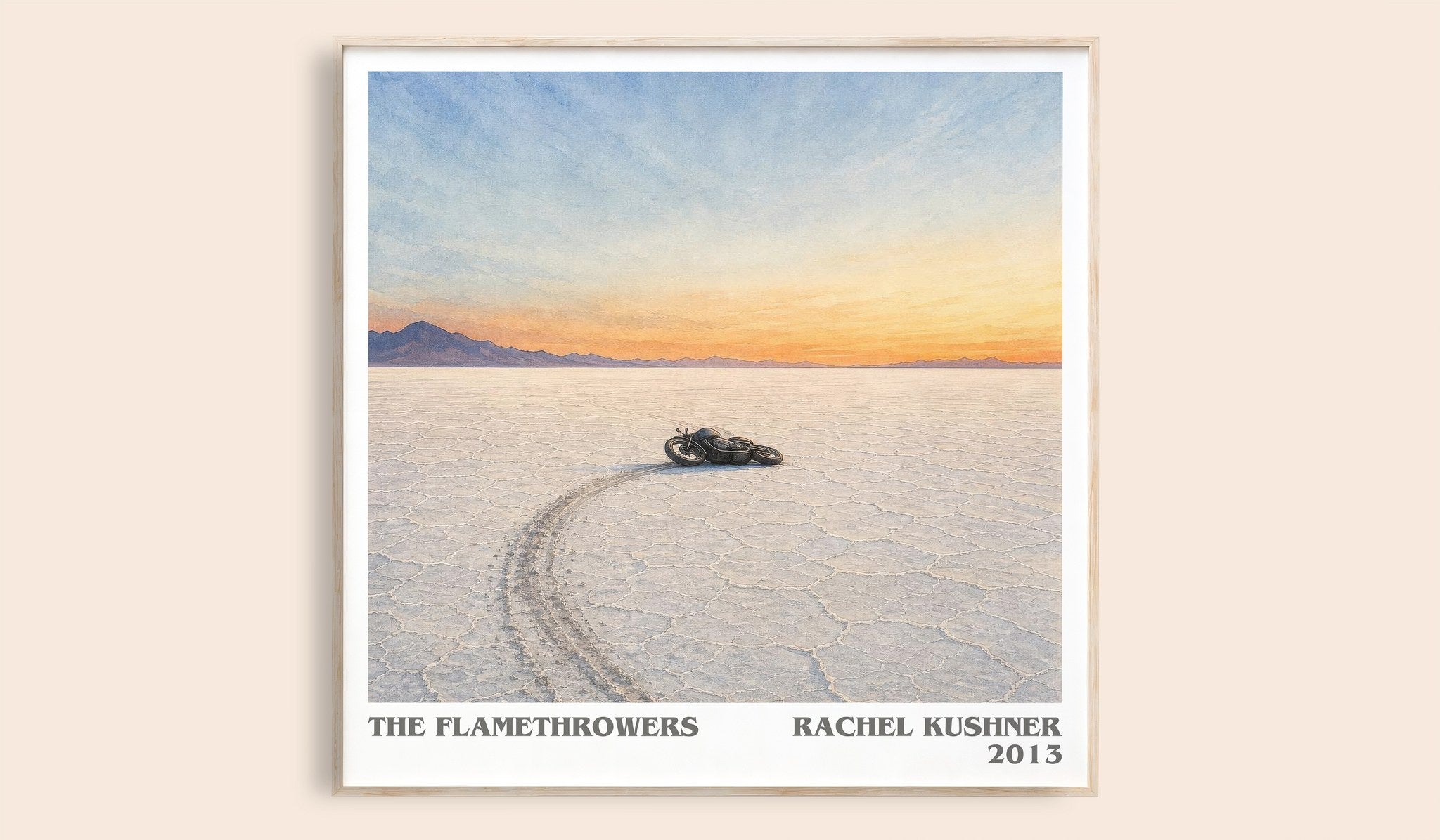 The Flamethrowers Literary Art Print by Rachel Kushner
