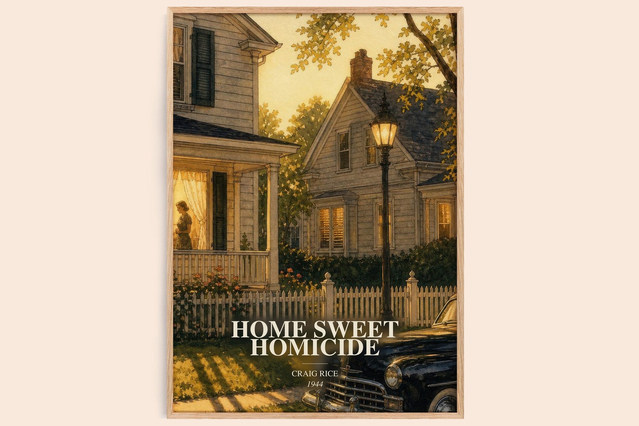 Home Sweet Homicide Book Watercolour Illustration by Craig Rice