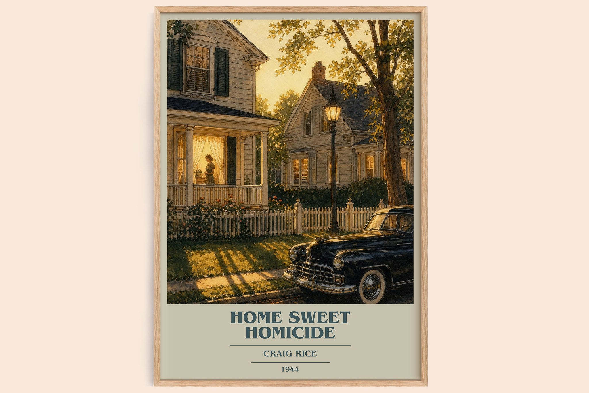 Home Sweet Homicide Book Cover Poster by Craig Rice