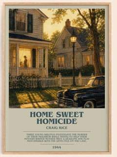 Home Sweet Homicide Bookish Wall Art by Craig Rice – framed poster