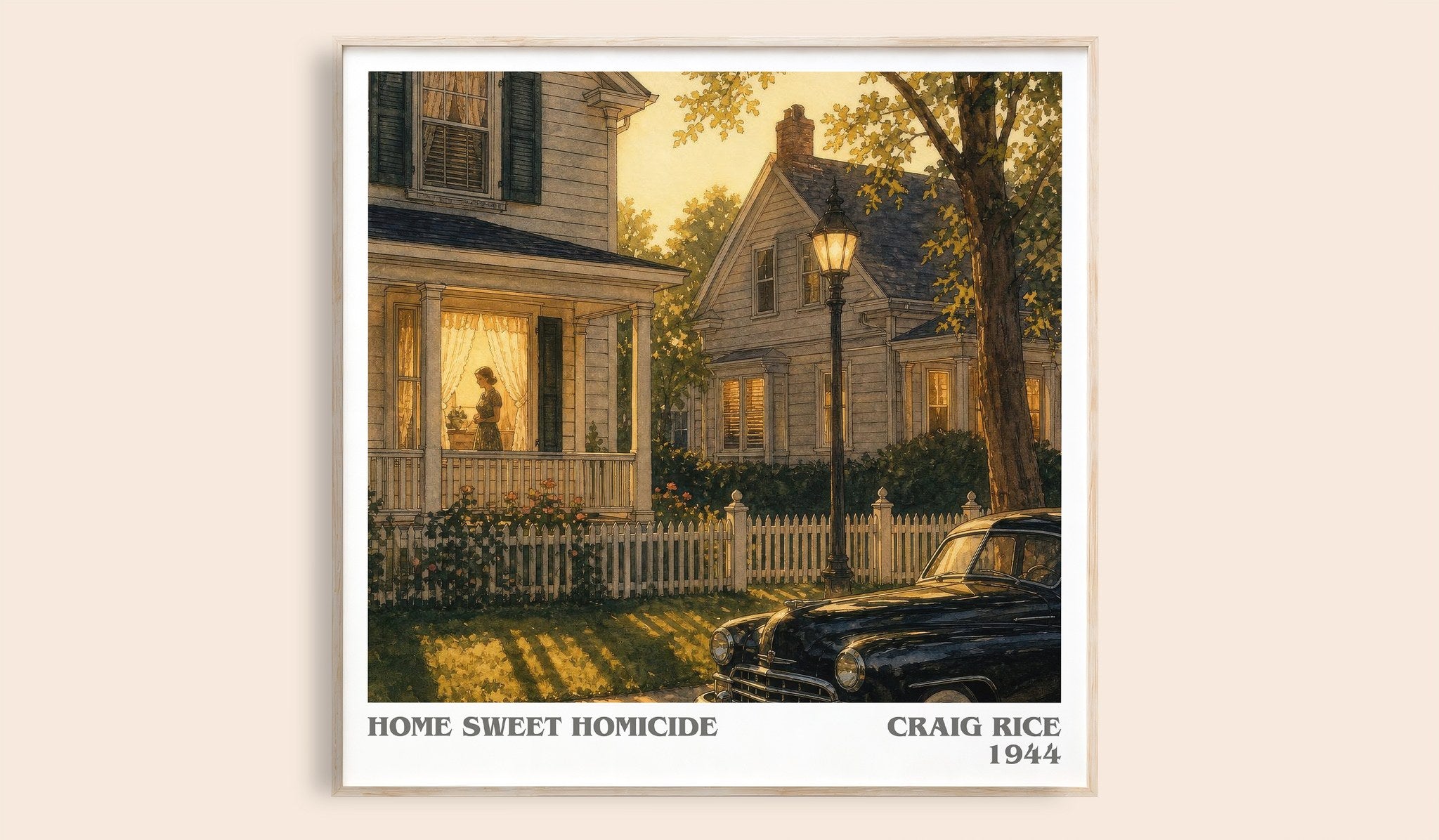Home Sweet Homicide Literary Art Print by Craig Rice