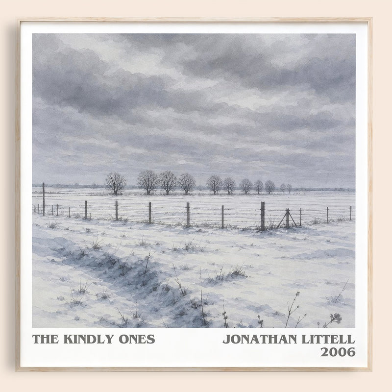 The Kindly Ones literary book poster by Jonathan Littell – framed literary art print
