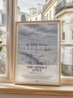 The Kindly Ones Bookish Wall Art by Jonathan Littell – framed print by a bright window