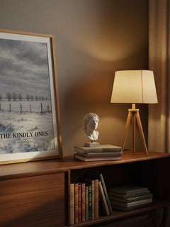 The Kindly Ones watercolour print on bookshelf – Jonathan Littell fan gift