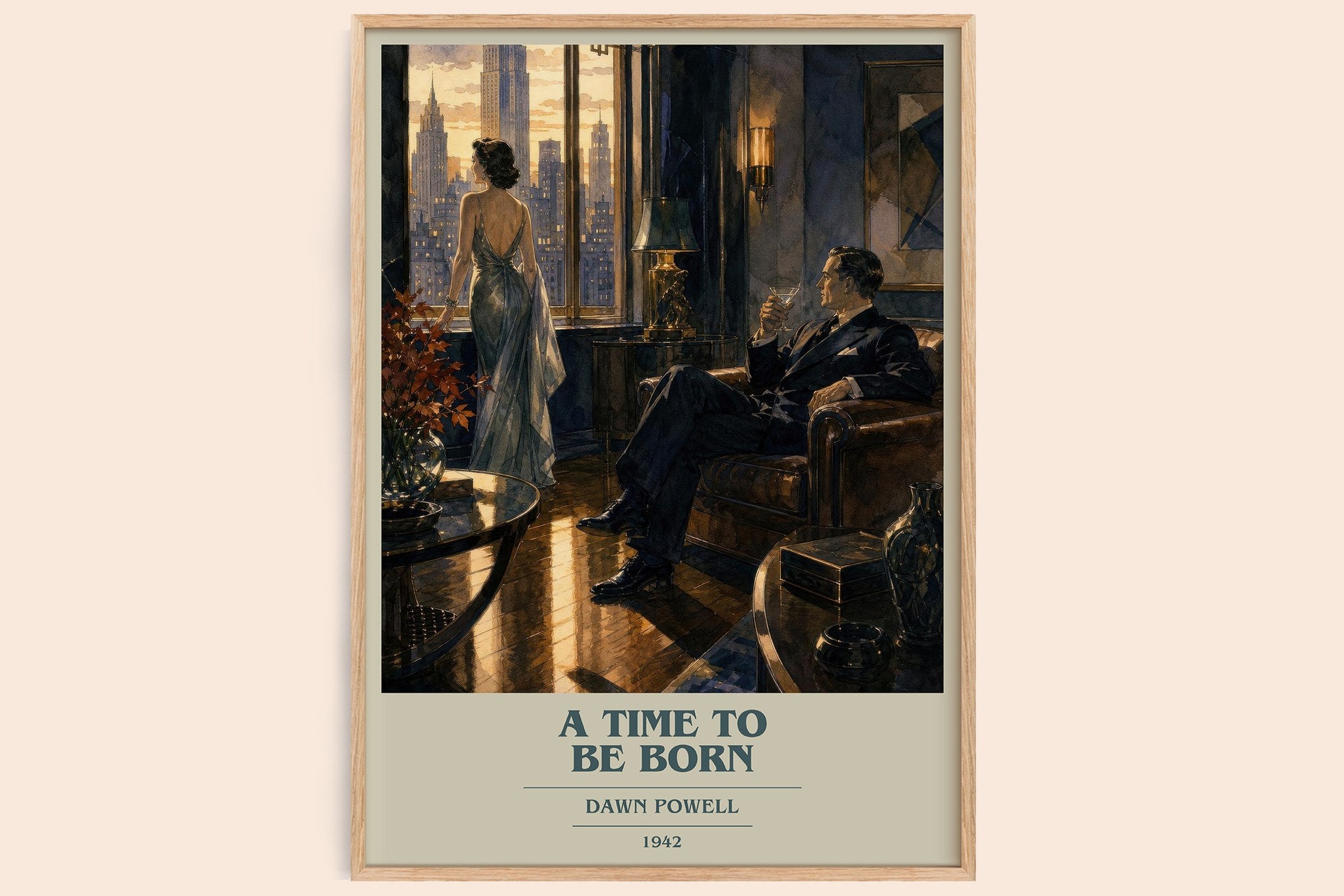A Time To Be Born Book Cover Poster by Dawn Powell