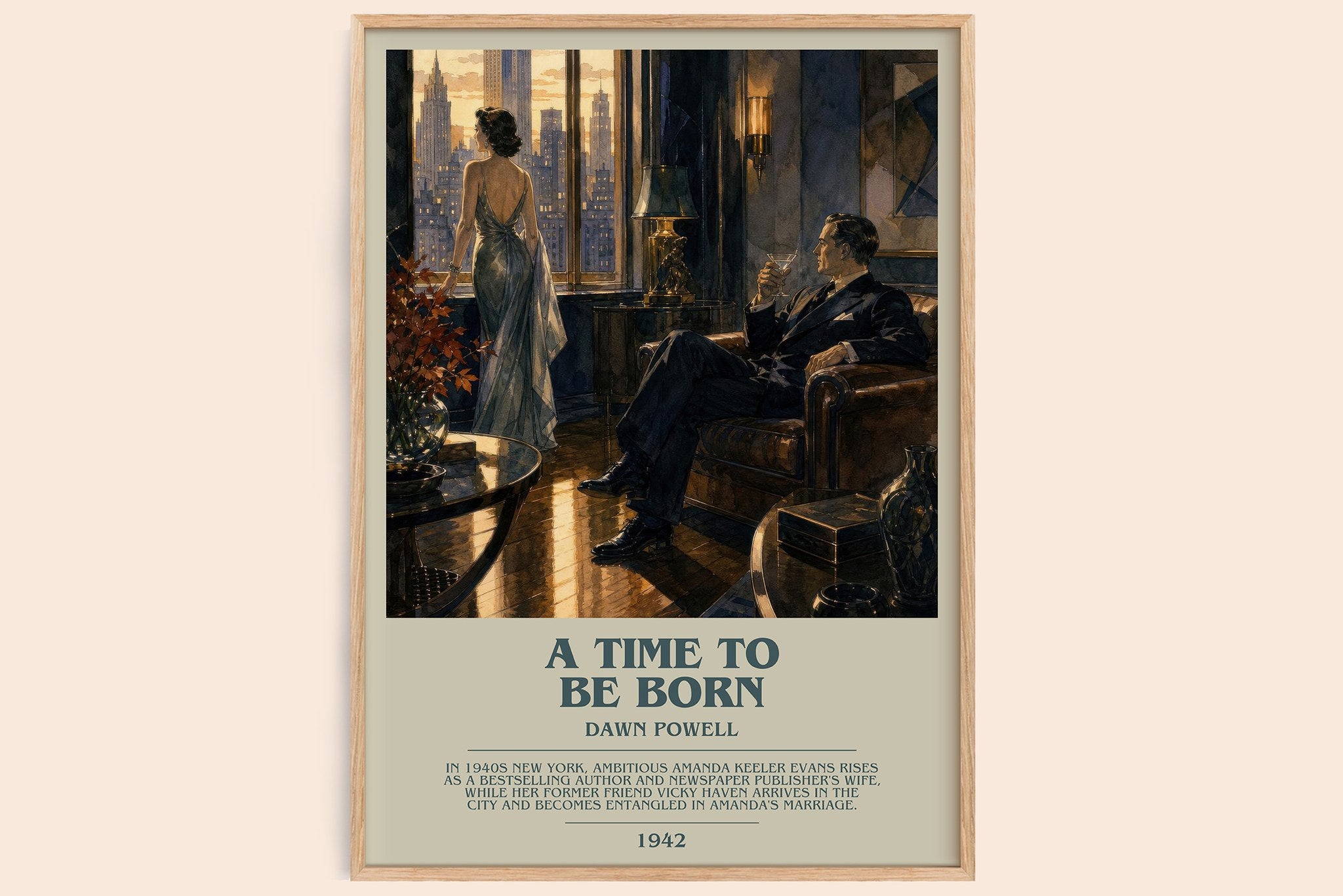 A Time To Be Born Bookish Wall Art by Dawn Powell