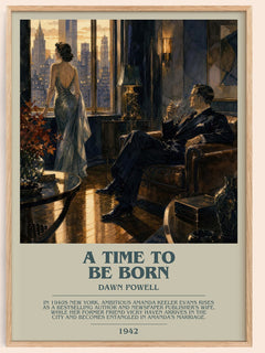 A Time To Be Born Bookish Wall Art by Dawn Powell – framed poster