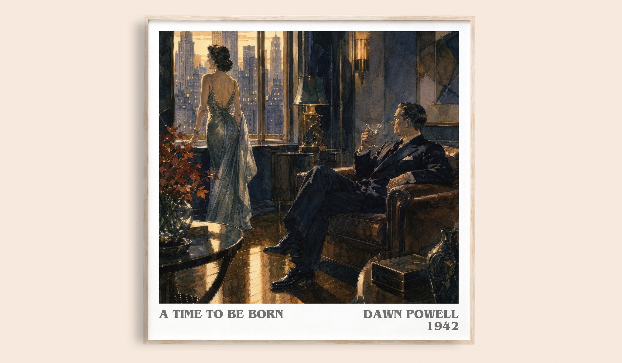 A Time To Be Born Literary Art Print by Dawn Powell