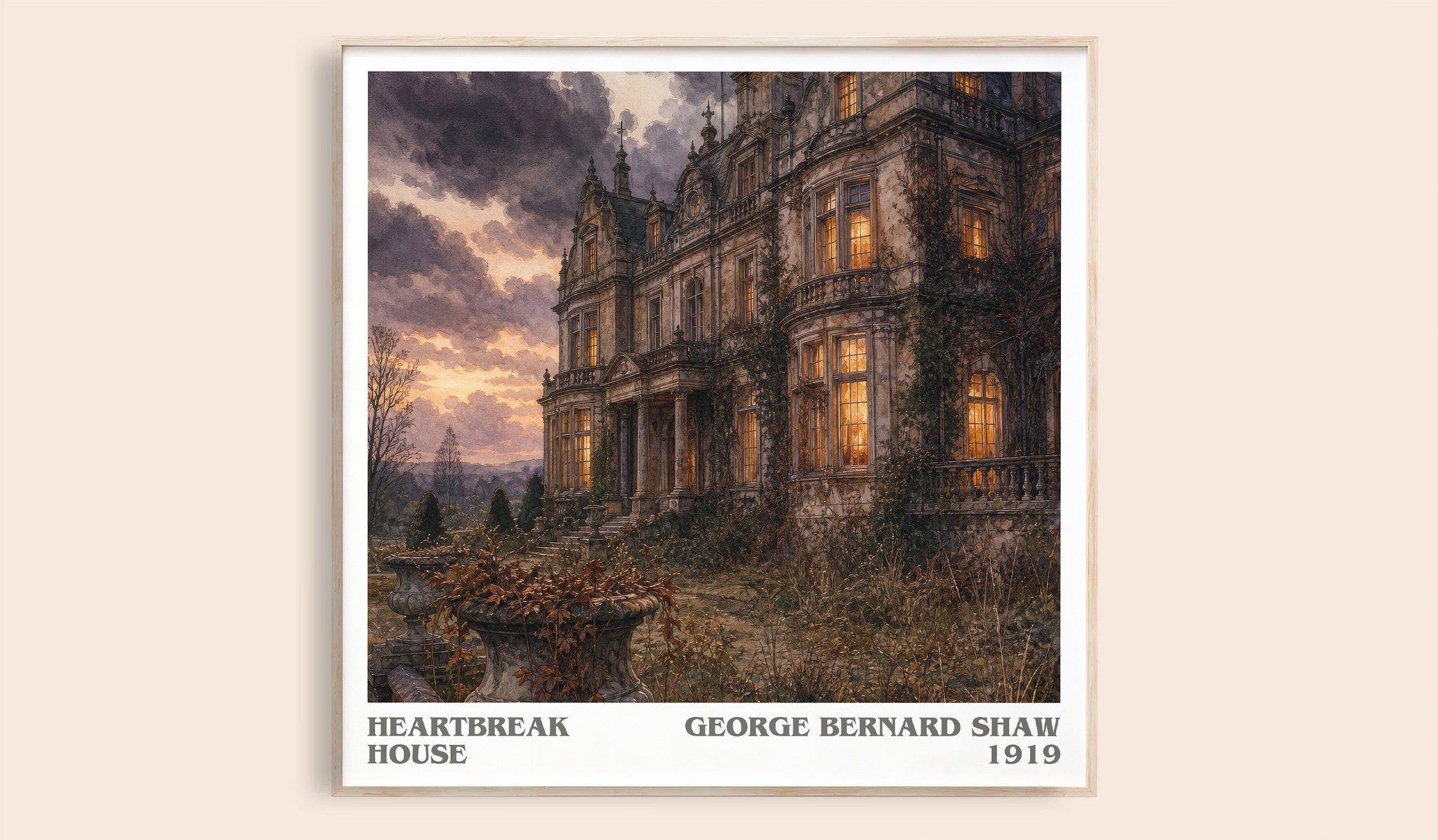 Heartbreak House Literary Art Print by George Bernard Shaw