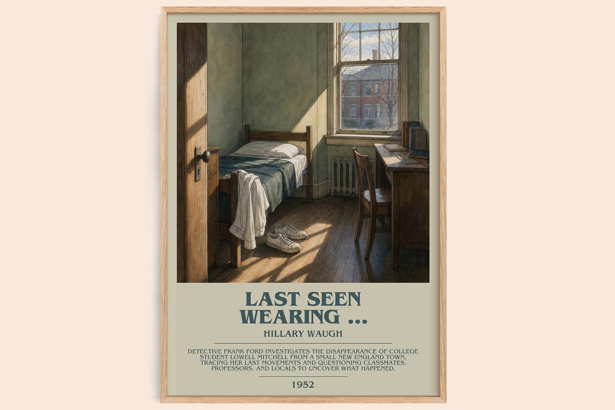 Last Seen Wearing ... Bookish Wall Art by Hillary Waugh