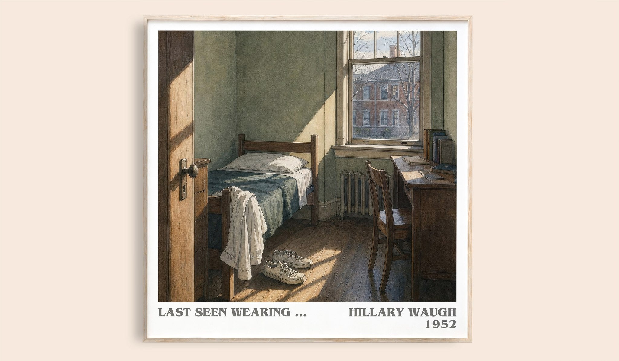Last Seen Wearing ... Literary Art Print by Hillary Waugh