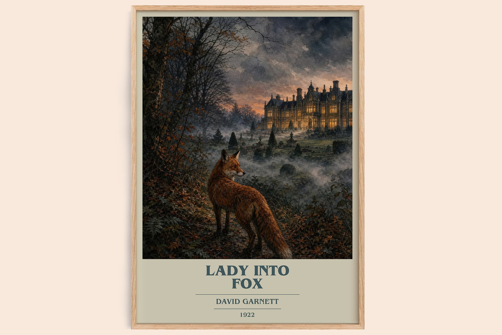 Lady into Fox Book Cover Poster by David Garnett