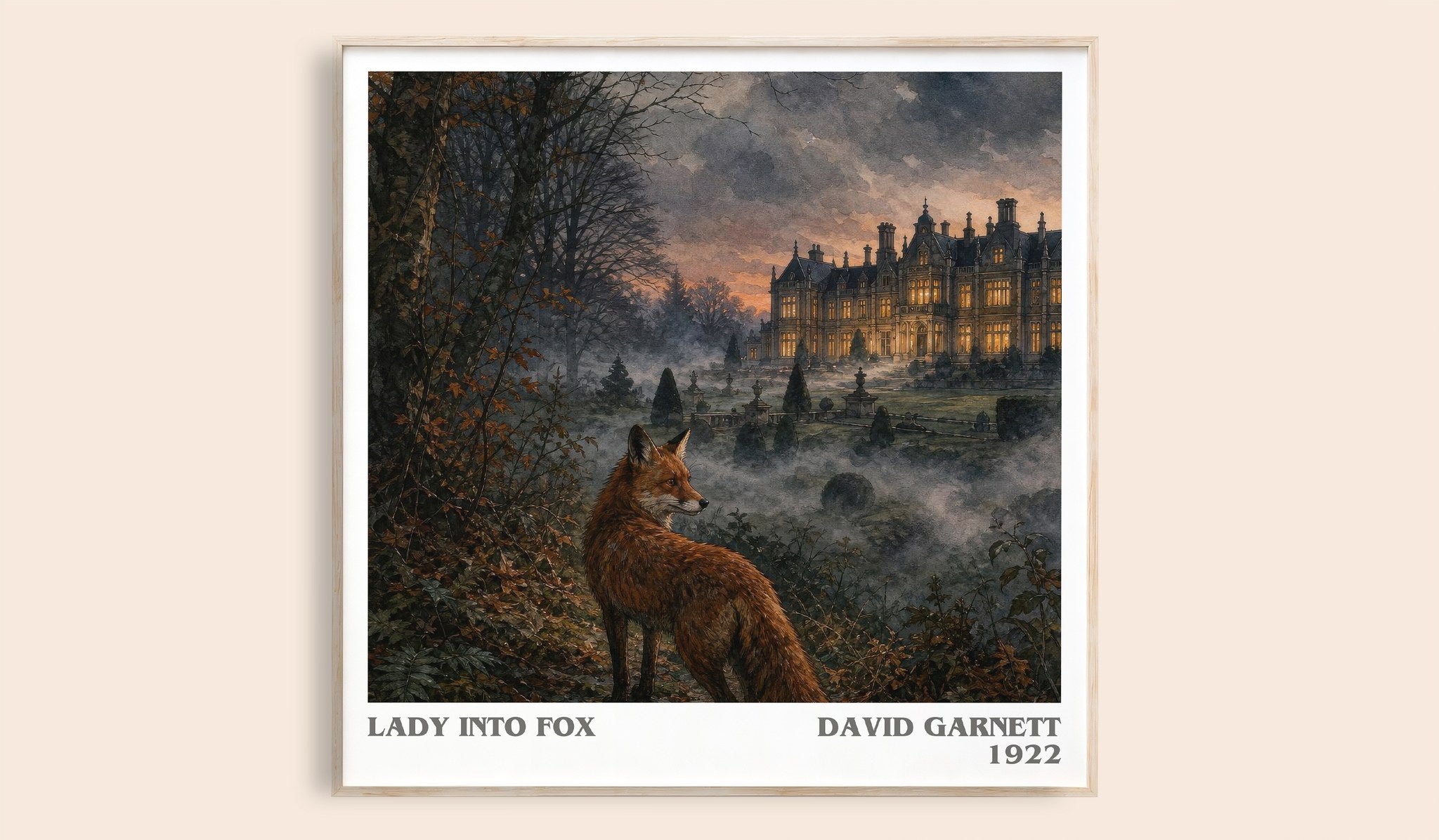 Lady into Fox Literary Art Print by David Garnett