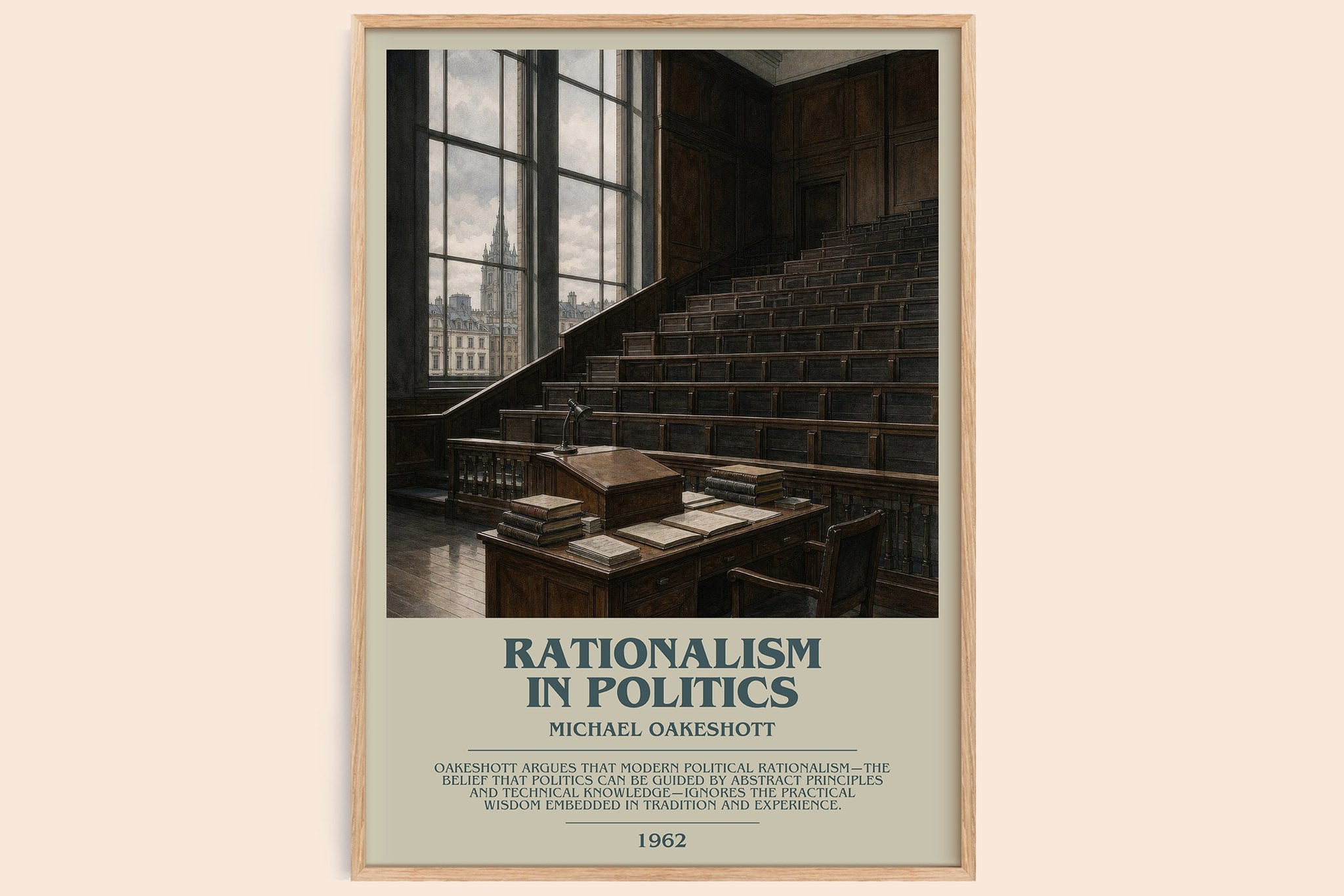Rationalism in Politics Bookish Wall Art by Michael Oakeshott