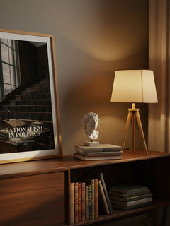 Rationalism in Politics watercolour print on bookshelf – Michael Oakeshott fan gift