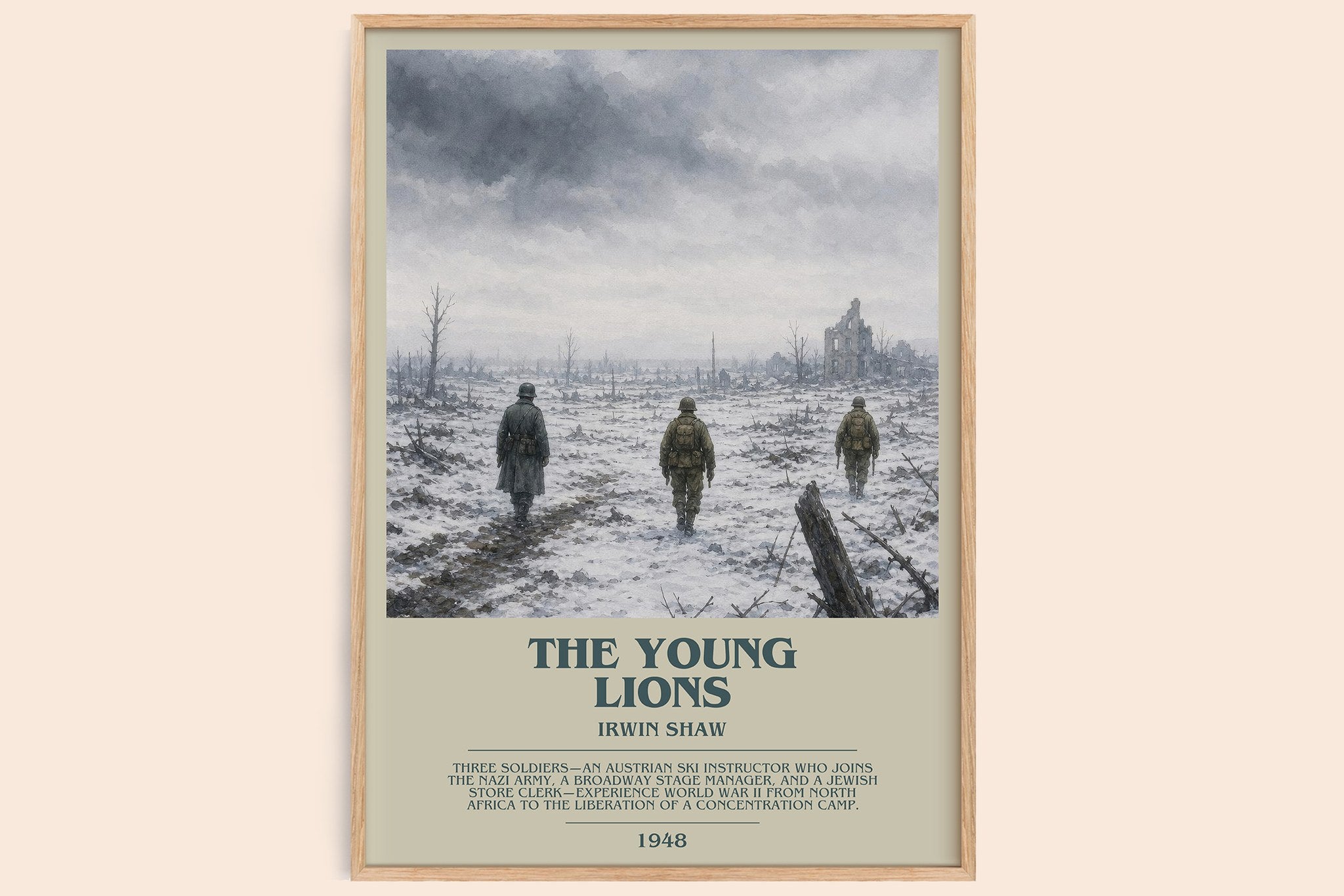 The Young Lions Bookish Wall Art by Irwin Shaw