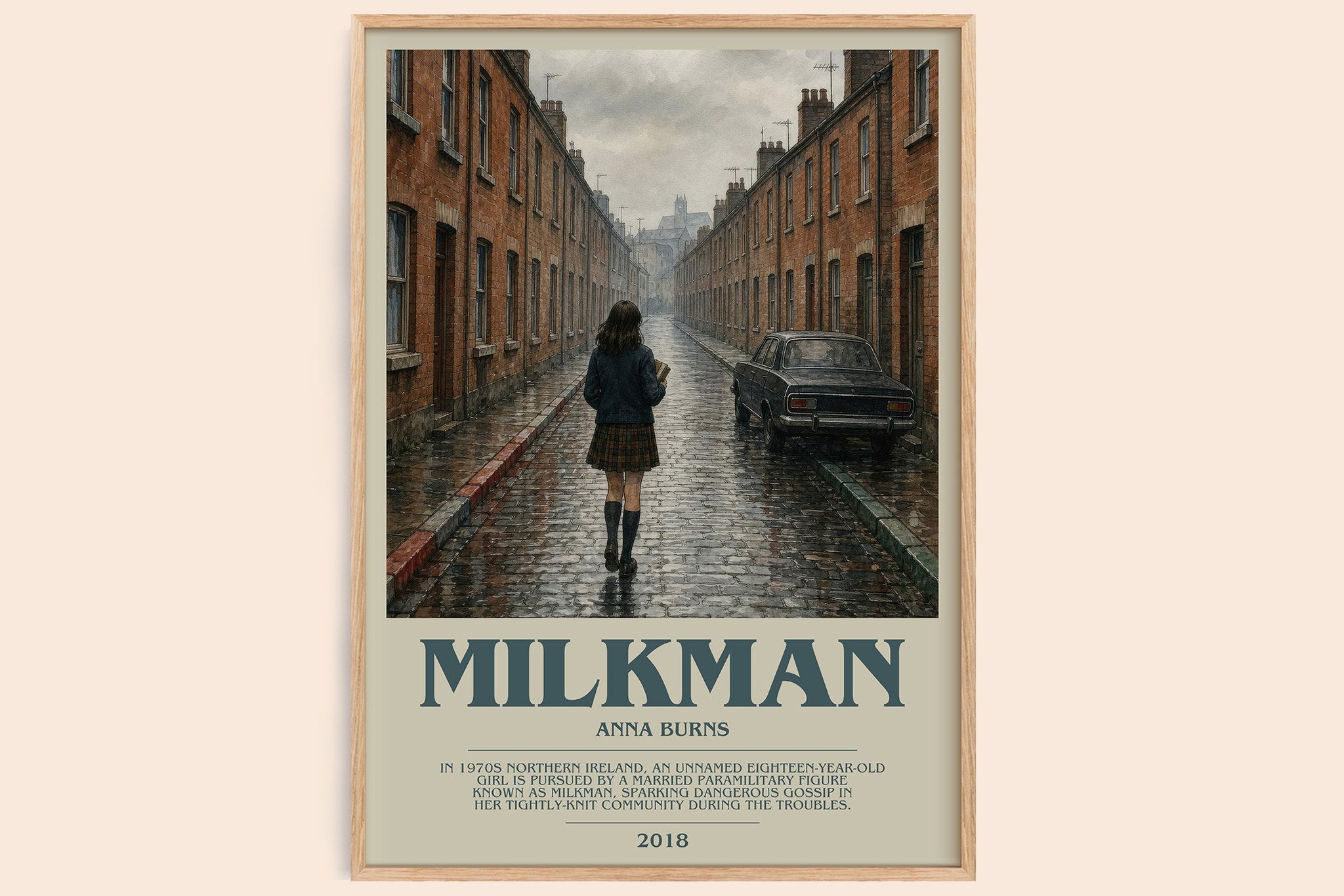 Milkman Bookish Wall Art by Anna Burns