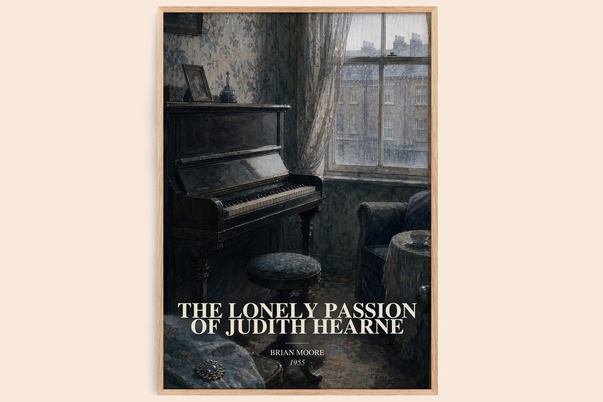 The Lonely Passion of Judith Hearne Book Watercolour Illustration by Brian Moore