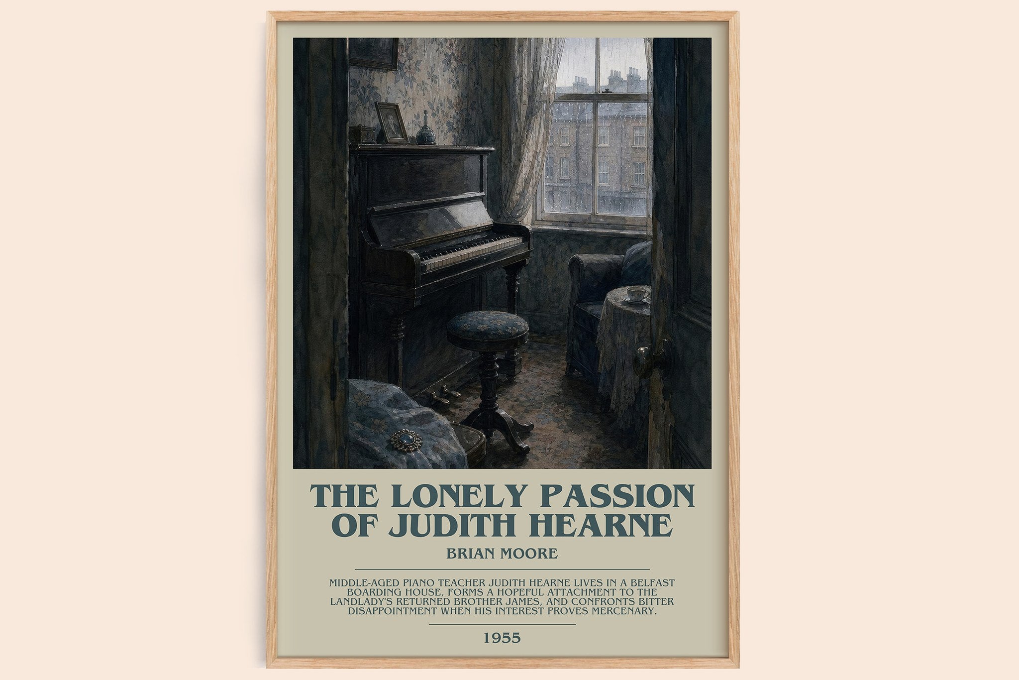 The Lonely Passion of Judith Hearne Bookish Wall Art by Brian Moore