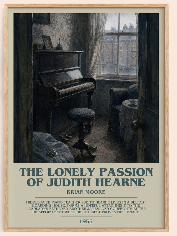 The Lonely Passion of Judith Hearne Bookish Wall Art by Brian Moore – framed poster